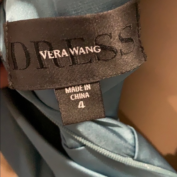 Vera Wang teal blue evening dress - Picture 9 of 11